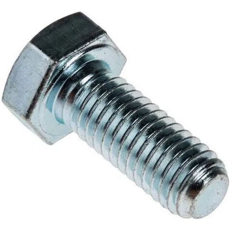 10 pz bullone zincato testa esagonale tutto filettato 6x16 m6 16mm vite acciaio (1/3)