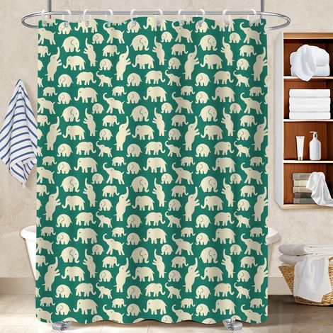 Rideau de bain 180x180 imperméable rideau étanche pour salle de bain d’amis (1/5)
