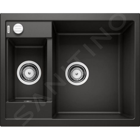 Evier Blanco Metra 6 Silgranit - NOIR - Vidage : Automatique (1/4)