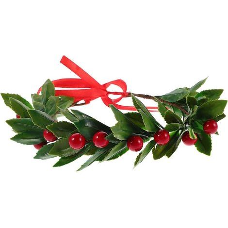 Weihnachtstürkranz mit künstlicher Beerendekoration (3-teilig) (1/5)