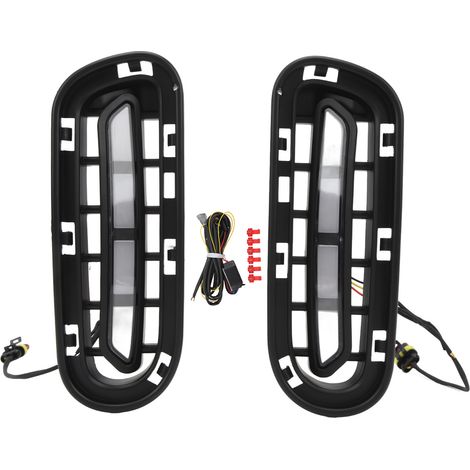 GARRYFIZH 1 paire feux de jour LED haute luminosité jaune blanc étanche pour Kia Stinger CK (1/5)