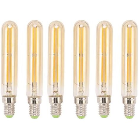 Lot de 2 ampoules LED tubulaires 4W E14 2300K T20x120 220-240V pour l'éclairage (1/5)