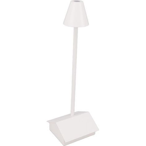 Lampe de table sans fil, alimentée par batterie, en forme de bâtiment, avec variateur d'intensité, commande tactile, batterie 5200 mAh, étanche IP54, lampe de bureau LED blanche