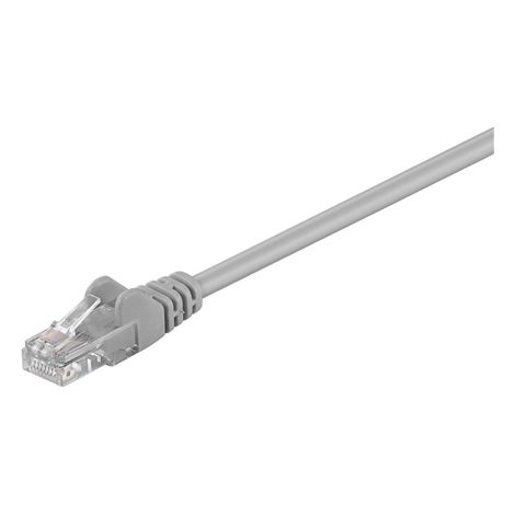 Goobay CAT 5e Cable de red Par trenzado sin blindaje (UTP) Macho RJ-45 Macho RJ-45 Gris 3 m (1/4)