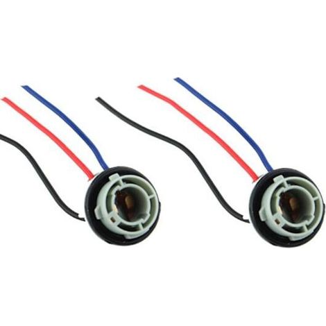Support de douille pour ampoule halogène LED Bay15d 1157 p21/5w (paquet de 2, noir) (1/4)