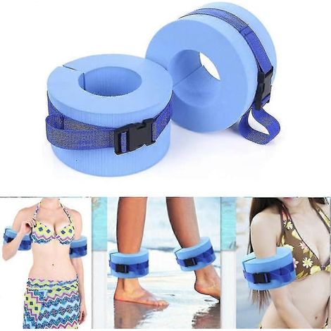 Manchons de natation, poids de natation, manchons flottants pour l'aquagym, ceintures de cheville et de bras avec boucle rapide (1/4)
