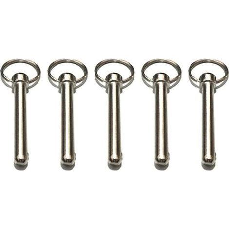 Boulon à dégagement rapide, boulon de verrouillage de 8 mm avec bille à ressort, fixations de verrouillage, fixations pour bateaux, boulon pour auvent, diamètre 8 mm, longueur totale 72 mm (1/5)
