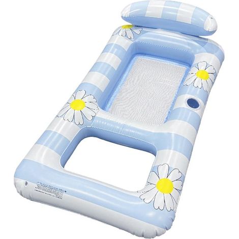 Aufblasbarer Lounge-Sessel – Luftbett-Sofa – Entspannung am Wasser – Ergonomische Unterstützung – 154 x 82 cm – Blau (1/5)