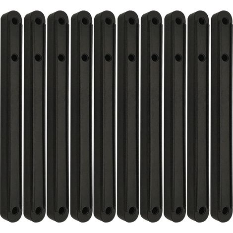 (noir, 180 mm)Glissières de tiroir en plastique, rails de guidage de boîtier de tiroir en plastique, rails de guidage d'armoire glissières, pour tiroir de meubles