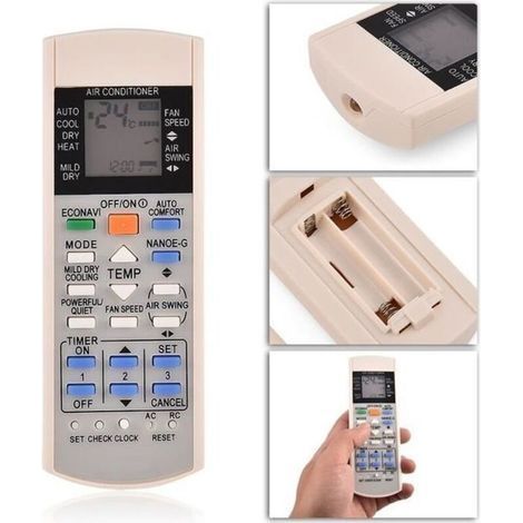 Telecomando di ricambio per condizionatore d'aria Panasonic A75c3300 A75c3208 A75c3706 A75c3708 (1/4)