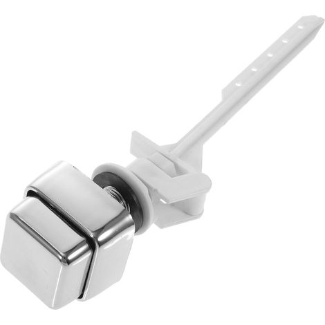 Bouton de Remplacement pour Toilettes en Plastique Argenté (1/5)