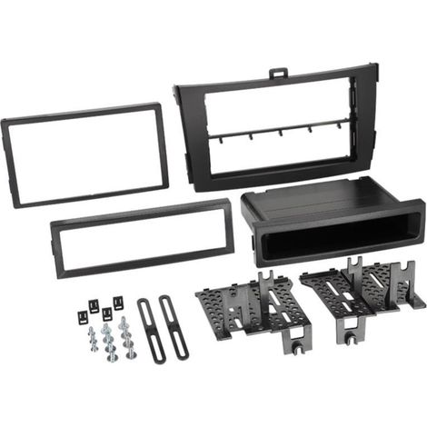 Kit Facade autoradio 2DIN compatible avec Toyota Corolla ap09 Avec vide poche Noir