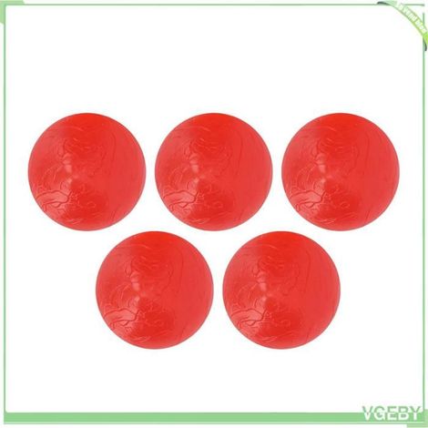 Boule de préhension - FAFEICY - Forme pêche - Rouge - Silicone - Lot 5 pièces (1/5)