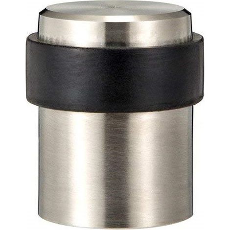 Butoir de Porte cylindrique "KLOSE besser" Couleur Inox.Trés Esthétique.Fourni avec Vis.