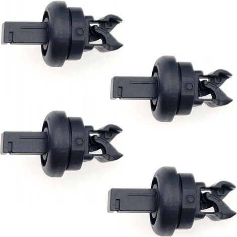 4x Kofferraum-Ablageclips 79916JD00A, 7705099001 8200675047 Befestigungsclips Seilaufhängung für Auto-Heckablage Schwarze Kunststoff-Formteil-Halteclips