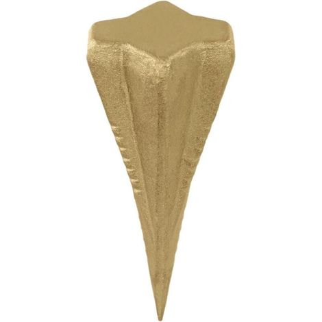 Coin de fendage diamanté, fendeur de bûches robuste en acier à 4 voies pour l'abattage et le fendage du bois - Or, 3,5 lb (1/4)