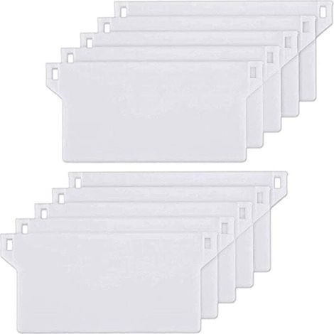 10pcs Plaque de Lestage Store Californien Poids Lest Stores Verticaux Plaque Lestage Store Lamelle Verticale 127mm Pièce Rechange Blanche (1/4)
