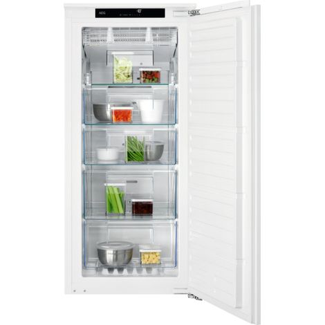 AEG NAB7N12EC Congelatore verticale NoFrost 122,4 cm. Capacità netta congelatore: 122 L, Classe climatica: SN-T, Capacità di congelamento: 11,5 kg/24h, Autonomia senza energia elettrica: 10,9 h, Em... (1/3)