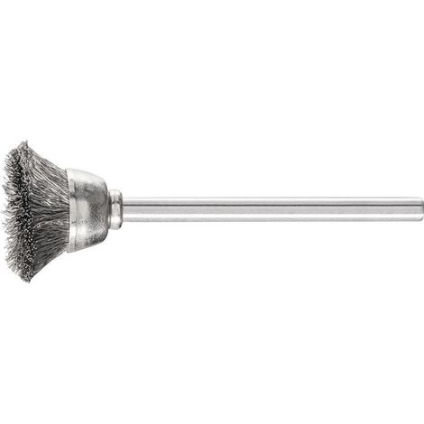 Mini cepillo de taza TBU 1803/3 INOX 0.10 D18xB3xL6 mm VA PFERD (Paquete de 10)