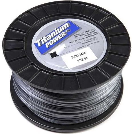 Fil Titanium 3 mm x 132 m Carré Bi-matière Bobine (1/5)