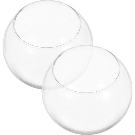 2 Stück Runde Glasflaschen für Pflanzenvermehrung