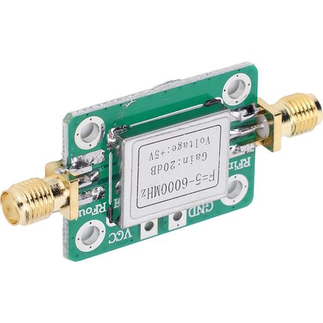 HF-Modul Ultrabreitband-Mittelleistungsverstärker mit abgeschirmtem Gehäuse 5 MHz–6 GHz, Verstärkung 20 dB (1/5)