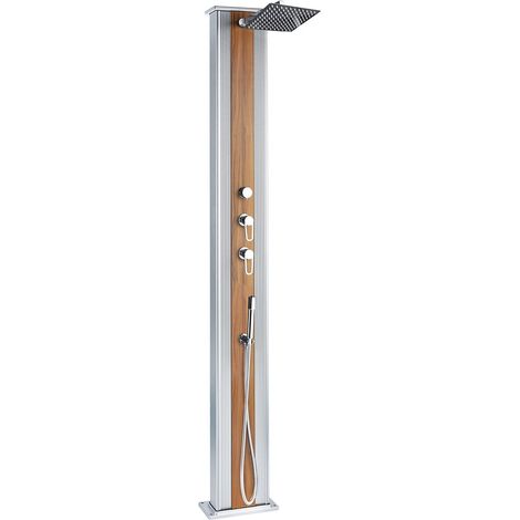 Ducha Híbrida Exterior Dada Straight 40L - 32.4x14x228cm - Conexiones Agua Caliente/Fría - Teleducha Extraíble - Anticalcáreo (1/5)