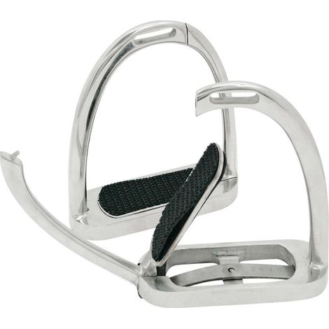 Staffe tipo Kwik out in acciaio inox con sgancio laterale 12 cm