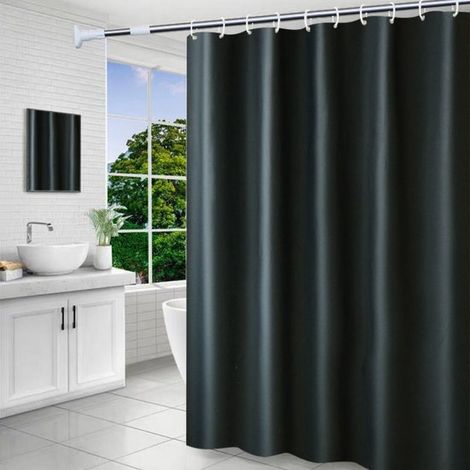 Cortina de ducha para baño de 200x220cm,Cortina de ducha impermeable y resistente al moho,con 12 anillas para cortina de ducha (1/5)