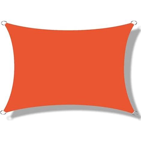 Voile d'ombrage rectangulaire 2x2m en tissu Oxford Protection 95% UV Bords courbés pour tension optimale Fixation avec sangles D (1/5)