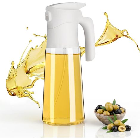 Flacon pulvérisateur rechargeable pour huile et huile d'olive, en verre, 300 ml, pour friteuses à air, salades et grillades.-AquaForge (1/5)