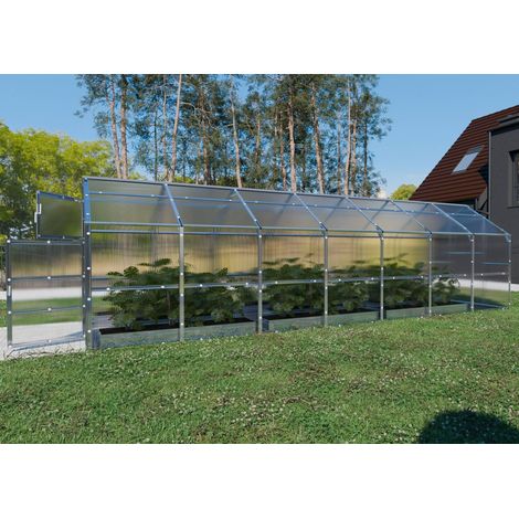 Gewächshaus KLASIKA Bernard 16,45m² 2,35x7m Polycarbonat 6mm