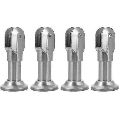 4 pièces de quincaillerie pour cloison de toilette An Fittings, support de cloison de salle de bain en acier inoxydable, pieds de support Boris (1/3)