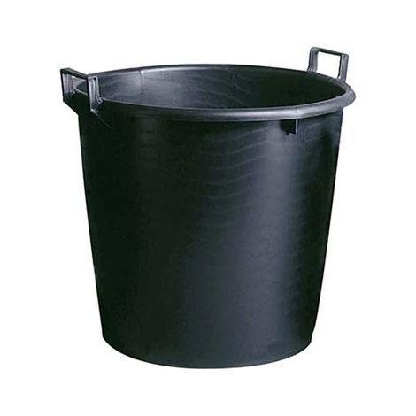 CASSA PORTA MACERIE - FONDO TONDO PE NERO CM 55 H.CM 41 LITRI 65- 3 pezzi