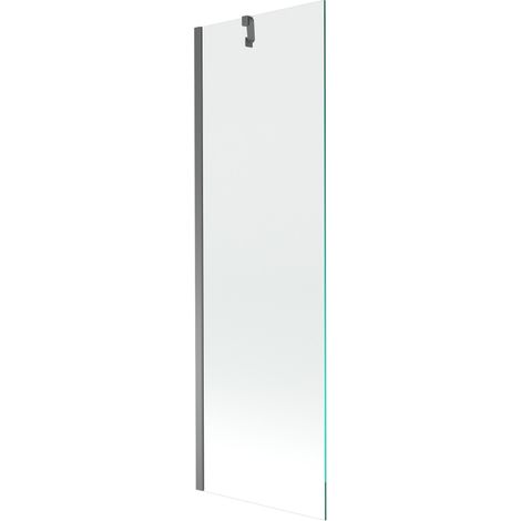 Mexen Next pare-douche de baignoire 1 panneau 60 x 150 cm, transparent, gun metal - 895-060-000-00-00-95 (1/5)