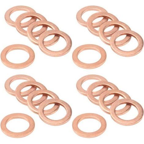 Rondelles Cuivre - 12x18x1.5 mm - Pour Étanchéité Tuyauterie et Moteurs - Lot de 20 (1/5)