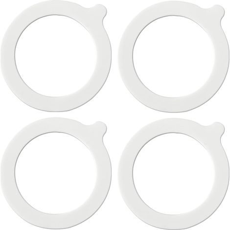 CCYKXA  Lot de 4 joints d'étanchéité en silicone joints hermétiques de rechange pour bocaux en verre stockage d'aliments intérieur Ø 69 mm extérieur Ø 93 mm