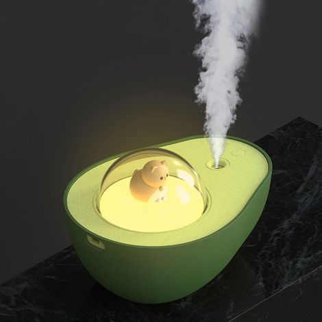 Mini humidificateurs pour la maison, humidificateurs à brume fraîche de 320 ml avec lumière, humidificateurs d'air pour bébé (1/5)