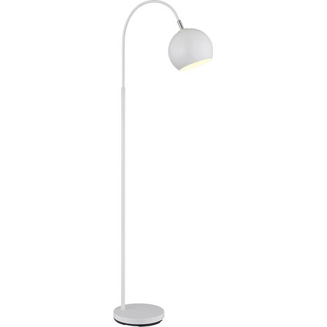 Lampada da terra Lampada da terra Proiettore da soffitto Lampada da camera da letto bianca, metallo, 1x E27, LxLxH 46x25x150 cm