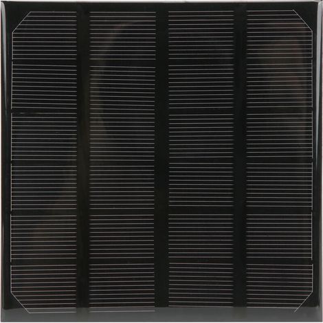 Panneau solaire monocristallin 2W 6V portable pour camping et recharge de batteries extérieures (1/5)