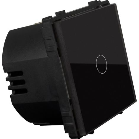 Interruptor WiFi Táctil Simple Modern High Power Negro (1/5)