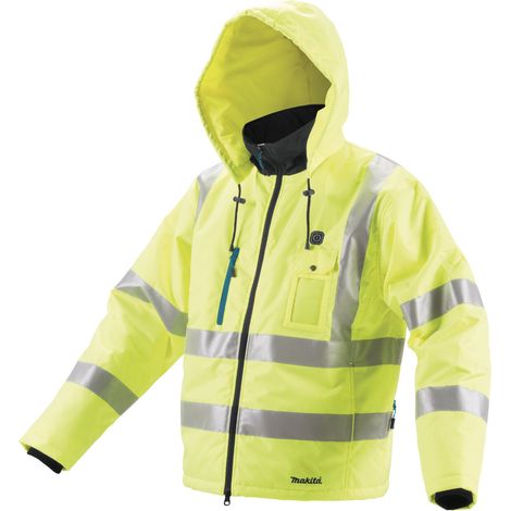 Makita DCJ206ZL 18V LXT High Visibility Heated Jacket - Large