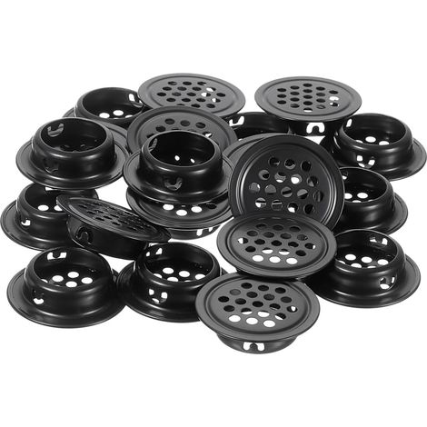 Grilles de ventilation rondes sourcing map (lot 20), maille en acier inoxydable 25 mm, pour meuble à