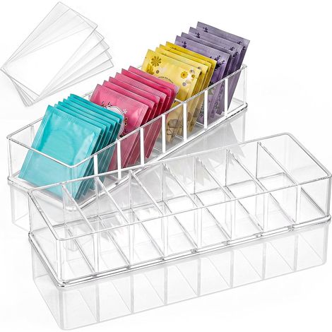 2 x Acrylic Tea Bag Organizer (1/5)