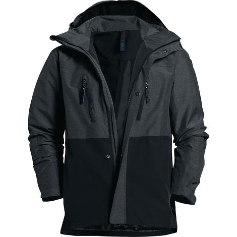 Uvex Suxxeed Herren-Arbeitsjacke - Dunkelgraue Männer-Wetterjacke - Schutz vor Wind & Regen: XXXL (1/5)