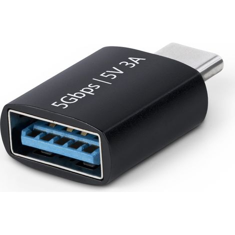 StarTech.com Adattatore USB-C a USB-A, USB 5Gbps, adattatore compatto da USB Tipo-C maschio a USB Tipo-A femmina, alloggiamento in metallo resistente, M/F