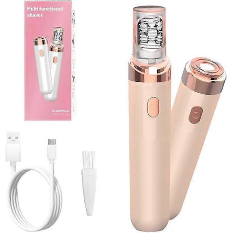 Pluxy Epil Pro 3.0 Épilateur visage et tondeuse à sourcils sans fil - 2 en 1 pour le visage, les mains, les jambes, les aisselles et le maillot.-AquaForge (1/5)