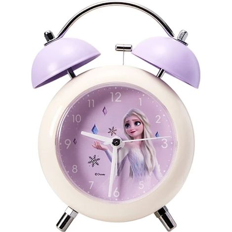 Nachttischuhr mit Cartoon-Motiv für Mädchenzimmer, Doppeluhr - Nachttischuhr mit Cartoon-Motiv für Mädchenzimmer, Doppeluhr (1/5)