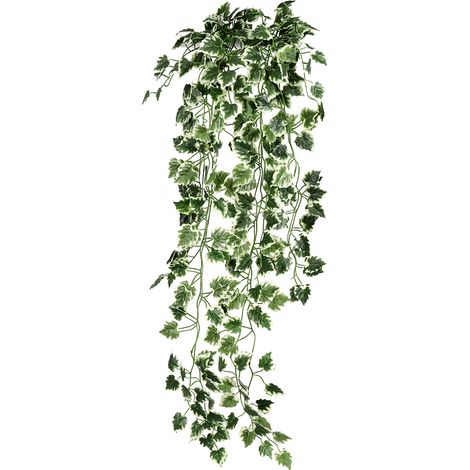Artificial rotin vert - végétation épanouie - outil de qualité pour extérieur - protection UV intégrée (1/5)