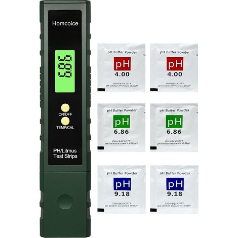 Digitales pH-Meter mit Sonnenblumenstreifen-Simulation und Temperaturmessung, pH-Tester mit 0,01 Genauigkeit und automatischer Temperaturkompensation für Schwimmbäder, Trinkwasser, Aquarien und Hydrok (1/5)
